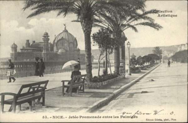 Nice Alpes Maritimes Nice Jetee Promenade Palmiers