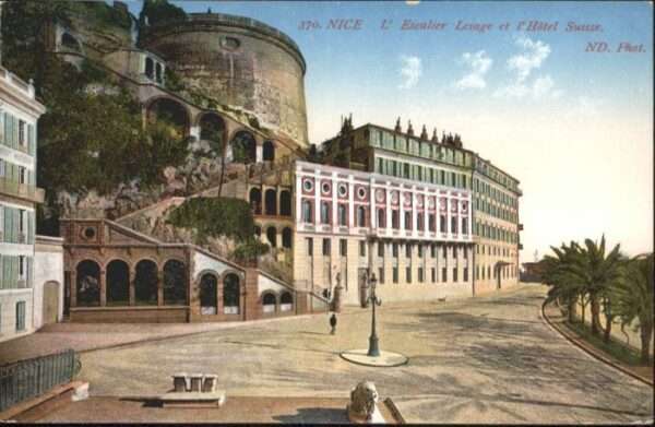 Nice Alpes Maritimes Nice Escalier Lesage Hotel Suisse