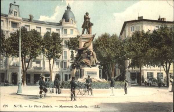 Nice Alpes Maritimes Nice Place Beatrix Monument Gambetta