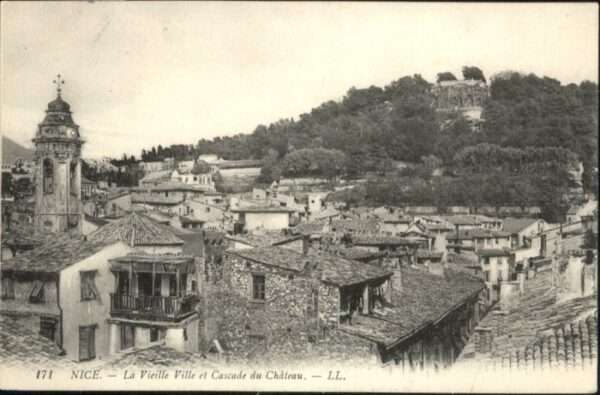 Nice Alpes Maritimes Nice Vieille Ville Cascade Chateau