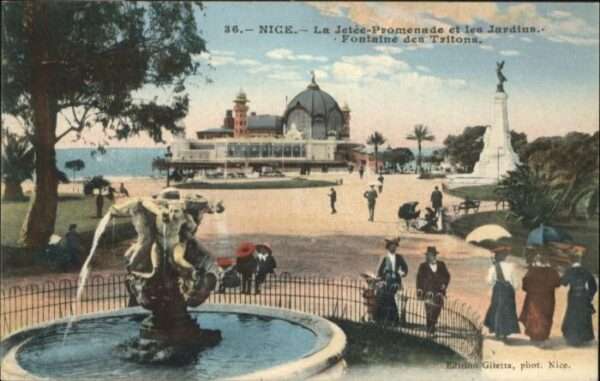 Nice Alpes Maritimes Nice Jetee Promenade Jardin Fontaine Tr