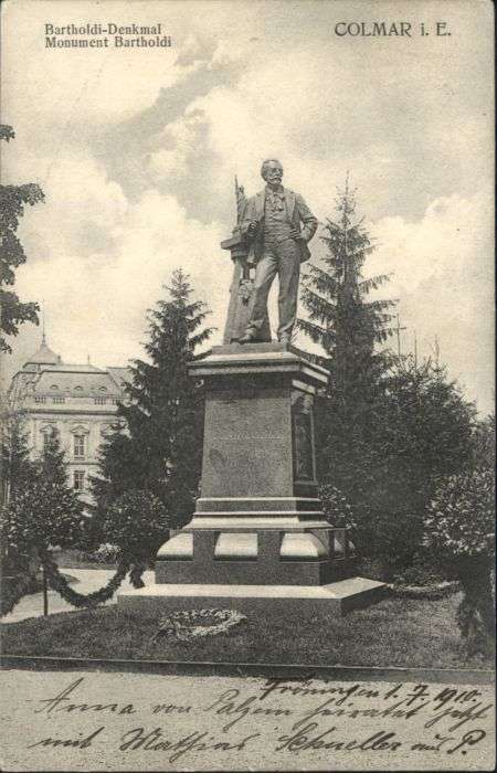 Colmar Haut Rhin Elsass Colmar Elsass Bartholdi-Denkmal Monumen