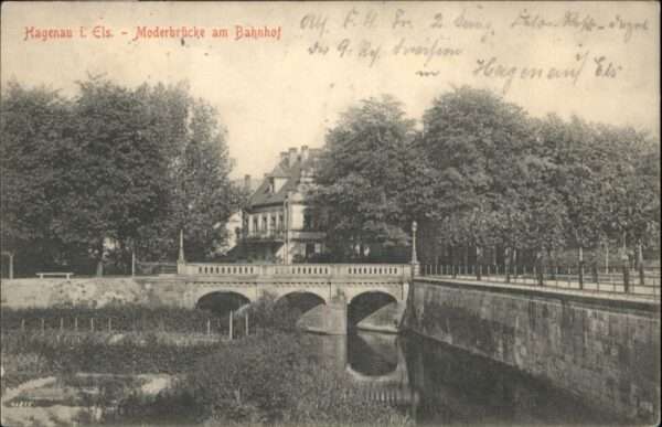 Hagenau Elsass Moderbrücke