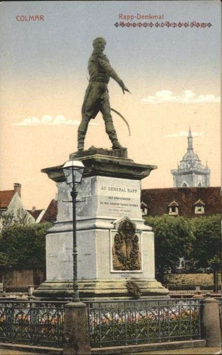 Colmar Haut Rhin Elsass Colmar Rapp-Denkmal