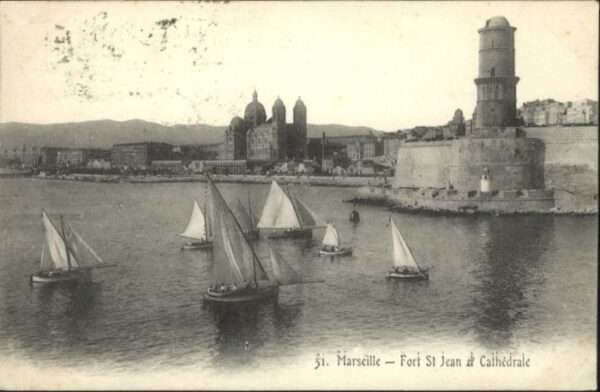 Marseille Bouches-du-Rhone Marseille Fort St. Jean Cathedrale Sege