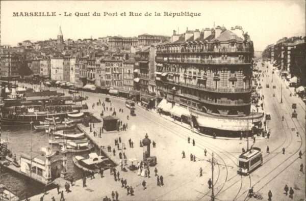 Marseille Bouches-du-Rhone Marseille Quai Port Rue Republique Stra