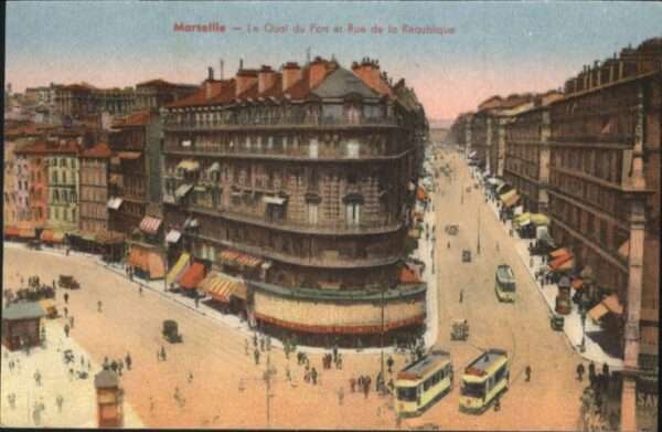 Marseille Bouches-du-Rhone Marseille Quai Port Rue Republique Stra