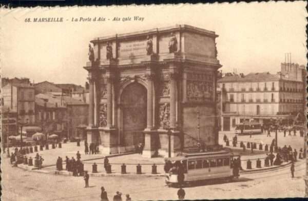 Marseille Bouches-du-Rhone Marseille Porte d_Aix Strassenbahn