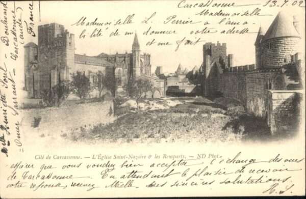 Carcassonne Eglise Saint-Nazaire Remparts