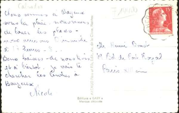 Bayeux Monument Jardin Botanique Boulevard Sad – Bild 2