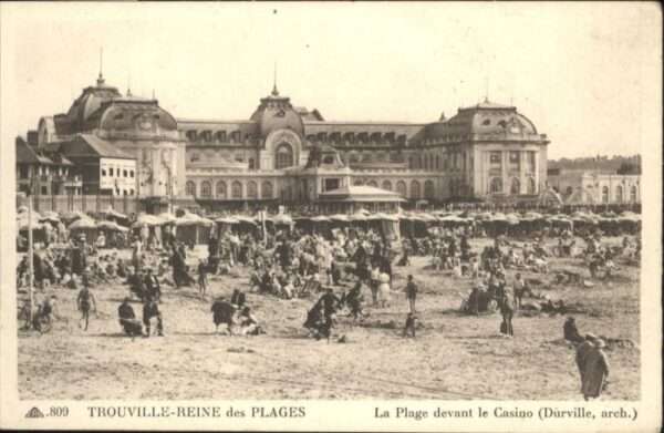 Trouville Reine Plages Plage Devant Casino