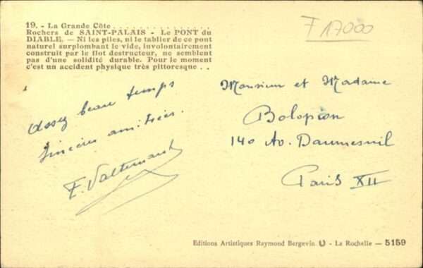 La Rochelle Charente-Maritime La Rochelle [handschriftlich] Rochers S – Bild 2