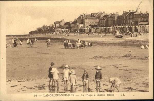 Langrune-sur-Mer Plage Maree Basse