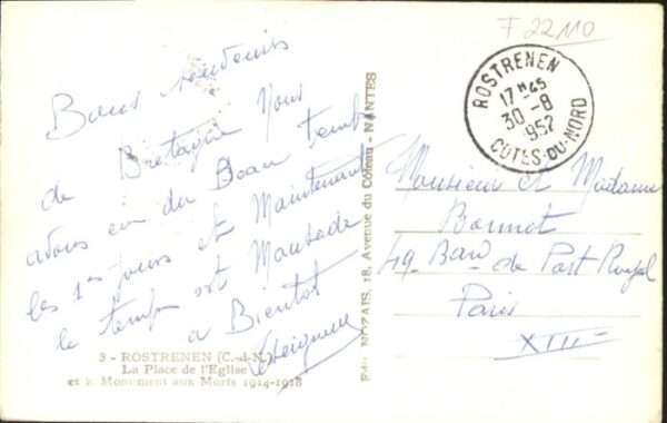 Rostrenen Place Eglise Monument – Bild 2