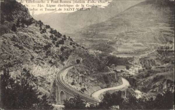 Font-Romeu-Odeillo-Via Ligne Eletrique Cerdagne Viaduc Tunnel