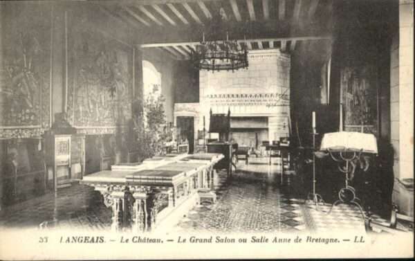 Langeais Chateau Grand Salon Salle Anne Bretagne