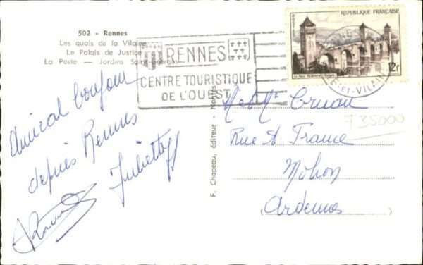 Rennes Ille-et-Vilaine Rennes Quai Vilaine Palais Justice Pors – Bild 2