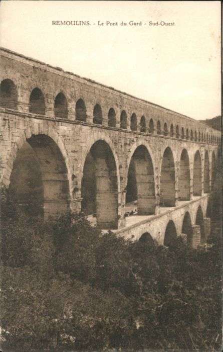 Remoulins Pont Gard Viadukt