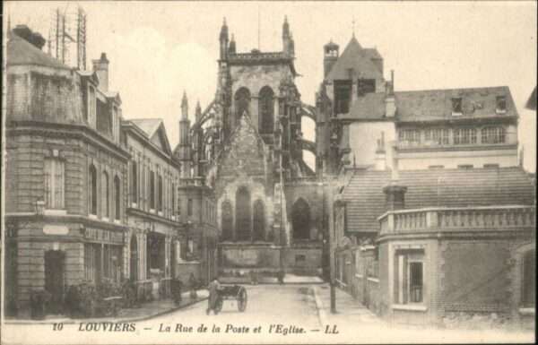 Louviers Rue Poste Eglise