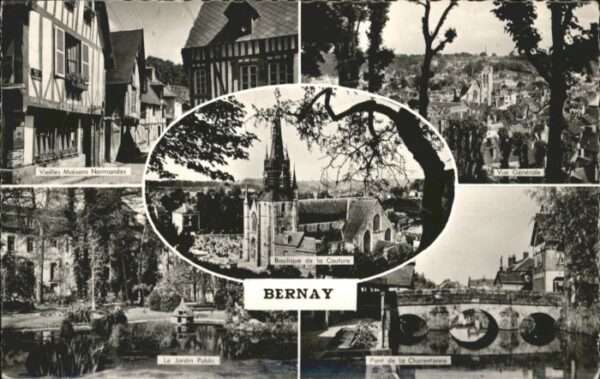 Bernay Maison Normandes Jardin Public Pont Cha