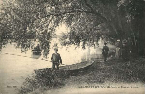 Saint-Rambert-d Albon Bord Rhone Drome Angler