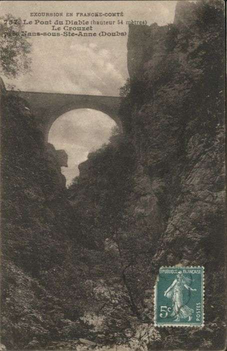 Le Crouzet Doubs Le Crouzet Pont Diable Nans-sour-Ste. A