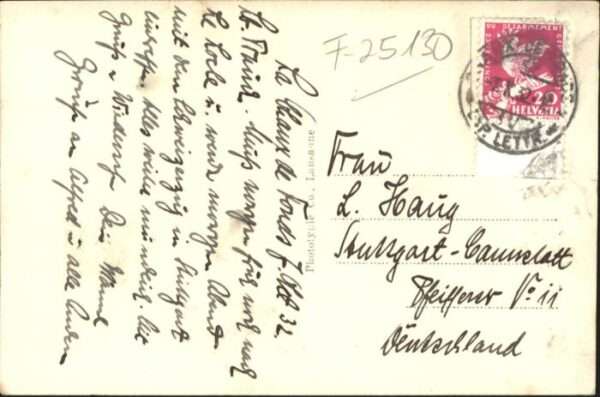 La Chaux-de-Fonds [handschriftlich] Bassin Doubs – Bild 2