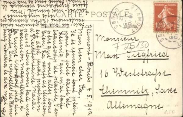 Blamont Meurthe-et-Moselle Blamont [Stempelabschlag] Bassins Doubs – Bild 2