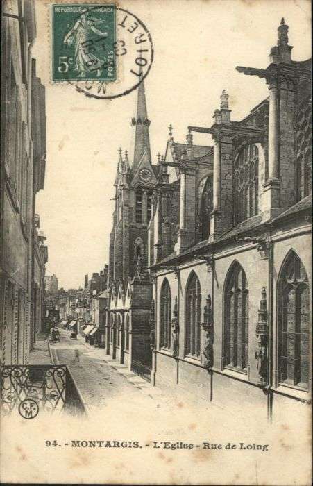 Montargis Loiret Montargis Eglise Rue Loing