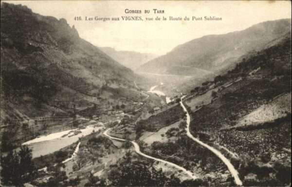 Vignes Gorges Route Pont Sublime