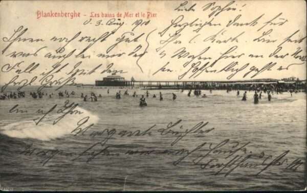 Blankenberghe Bains Mer Pier