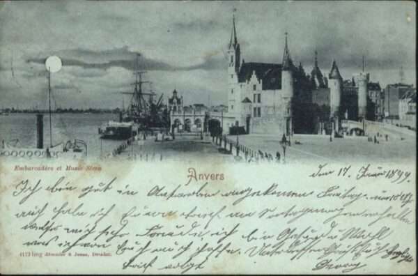 Anvers Antwerpen Anvers Embarcadere Musee Steen Mondsche