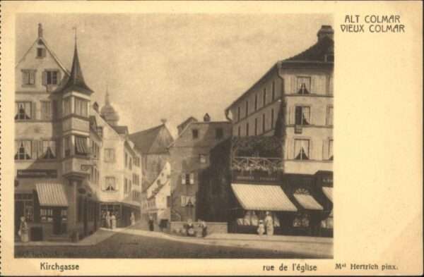 Colmar Haut Rhin Elsass Colmar Kirchgasse Rue Eglise