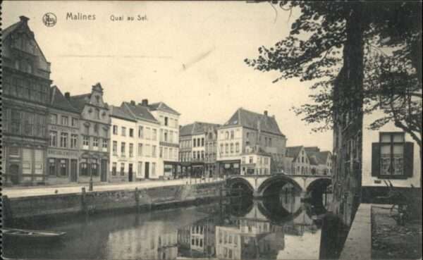 Malines Mechelen Flandre Malines Quai Sel