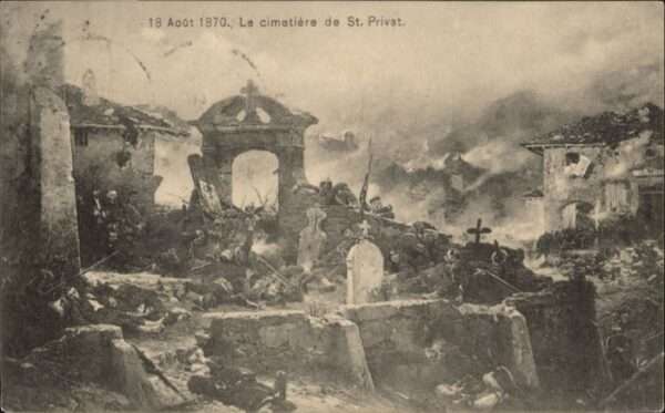 Saint-Privat Cimetiere Zerstörung