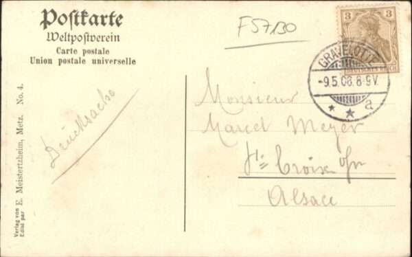 Gravelotte Moselle Denkmal Monument Rhein. Jäger Bataillon – Bild 2