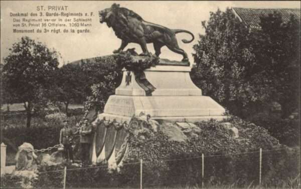 Saint-Privat Denkmal 3. Garde-Regiment Monument Löwe