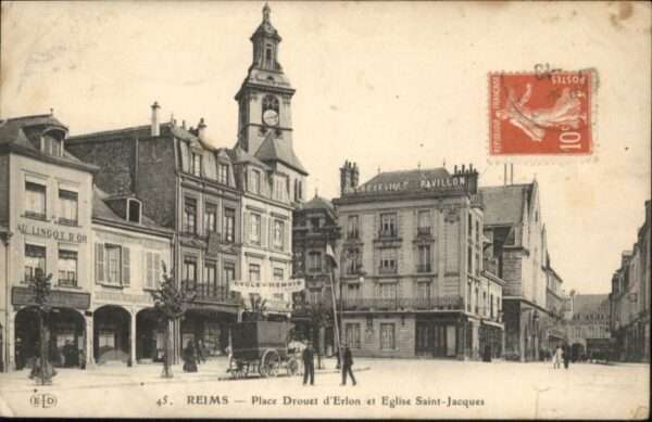 Reims Champagne Ardenne Reims Place Drouet d_Erlon Eglise Saint