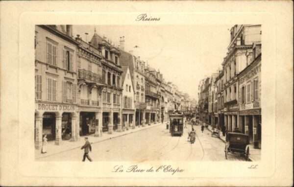 Reims Champagne Ardenne Reims Strassenbahn Rue Etape