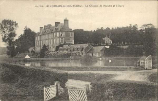 Saint-Germain-de-Tournebut Chateau Brisette Etang