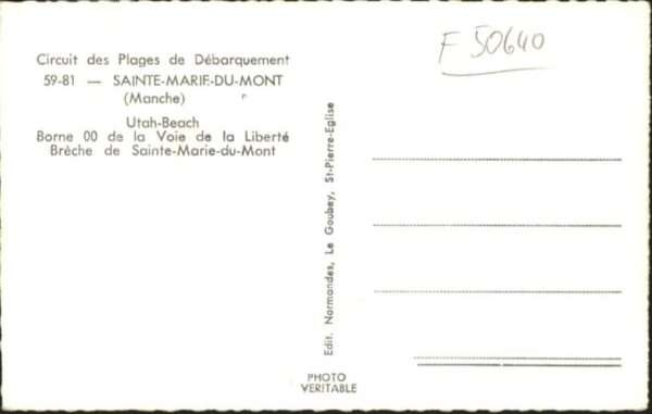 Sainte-Marie-du-Mont Manche Utah-Beach – Bild 2