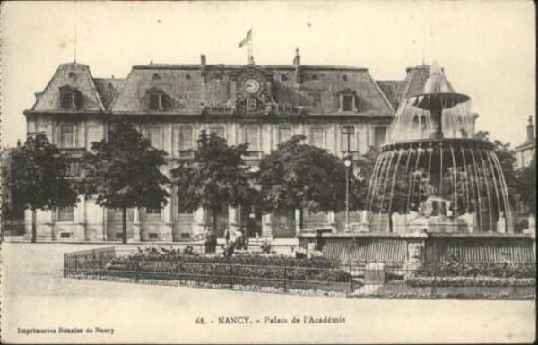 Nancy Lothringen Nancy Palais Academie Brunnen