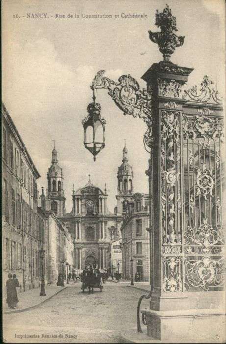 Nancy Lothringen Nancy Rue Constitution Cathedrale