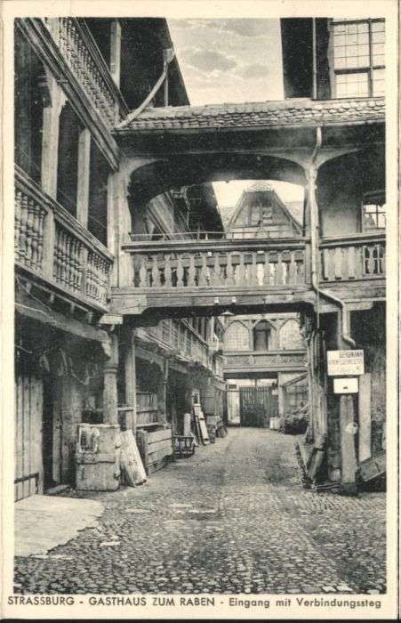 Strasbourg Alsace Strassburg Gasthaus zum Raben