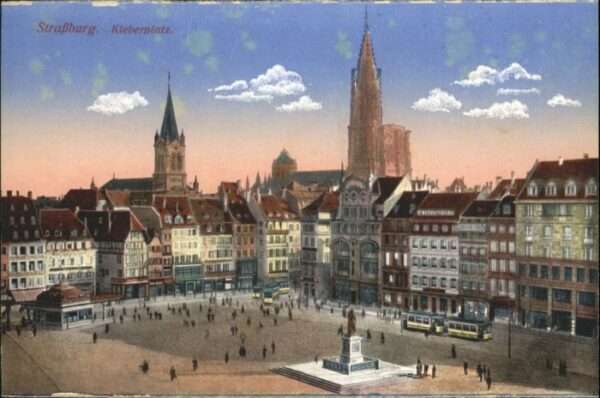 Strasbourg Alsace Strassburg Strassenbahn Kleberplatz