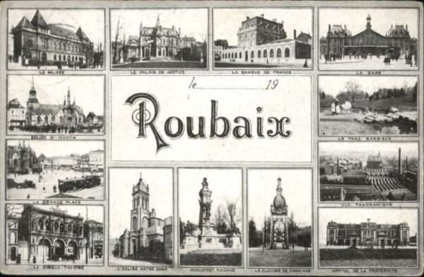 Roubaix Strassenbahn Musee Banque Bahnhof Gare