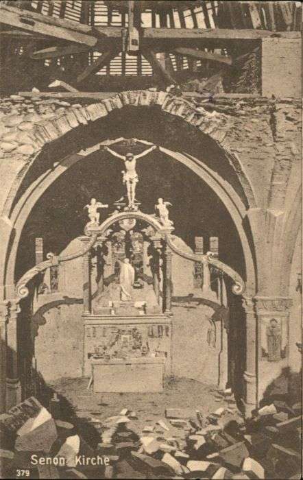 Senon Kirche Zerstörung