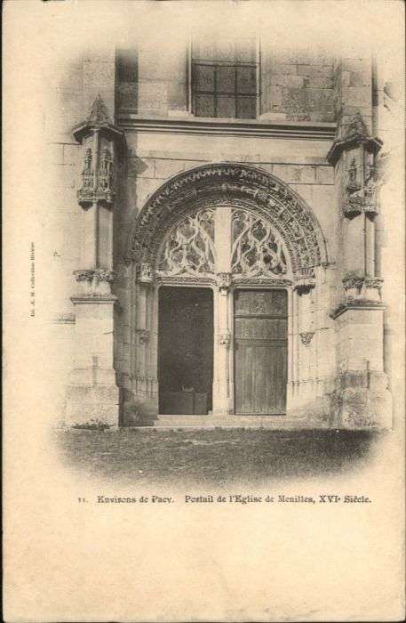 Menilles Pacy Portail Eglise Menilles 1