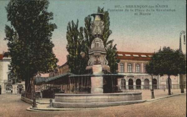 Besancon Doubs Besancon Bains Fontaine Place Revolutio
