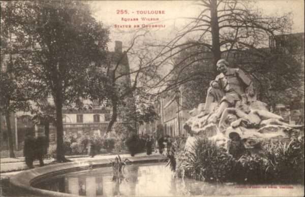 Toulouse Haute-Garonne Toulouse Square Wilson Statue Goudouli